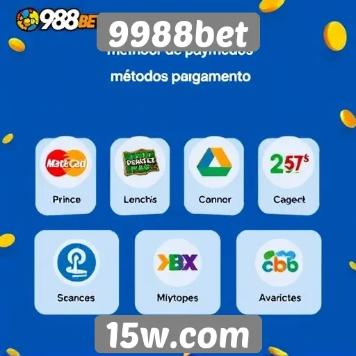 Métodos de pagamento disponíveis no 9988bet